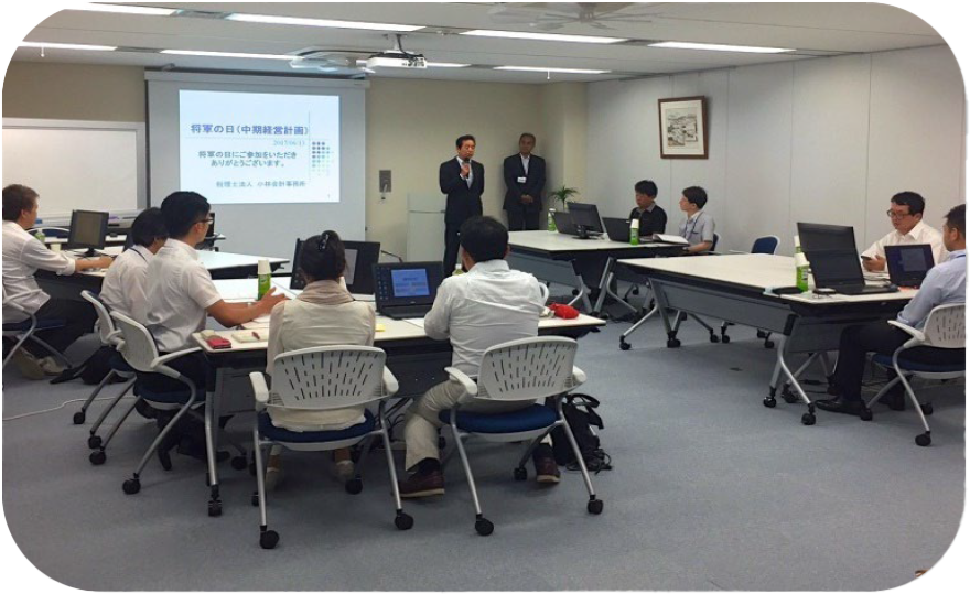 中期経営計画立案会の様子