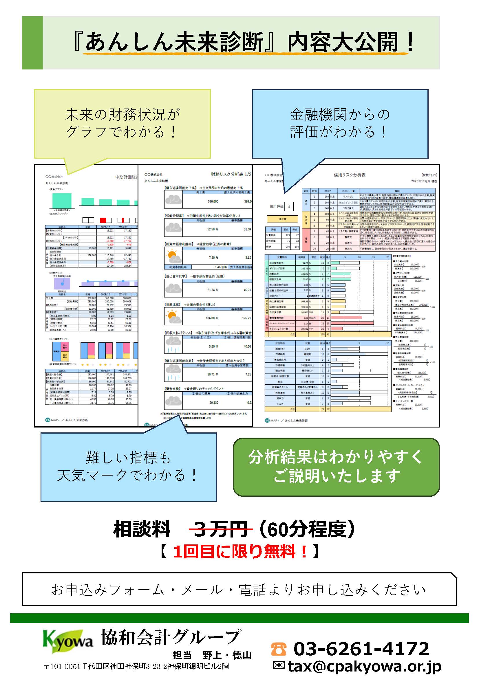 あんしん未来診断 裏面